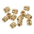 thumbnail image 1 of Unique Bargains Knurled Insert Nut M4 x 6mm L x 6mm OD Female Thread Brass Embedding Nut 60 Pack, 1 of 5