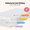 thumbnail image 2 of Dream On Me, Orthopedic Firm Foam Standard Crib Mattress, Model #5E5G, 2 of 7