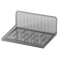thumbnail image 2 of Transparent Wall Mount Shelf No Drill  Anti-Slip  Great Load Bearing  Bathroom Living Room Storage Rack, 2 of 8