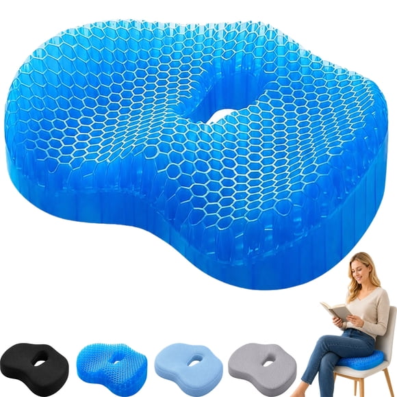 Medigel Seat Cushions by Westlyn, U-Shaped Cutout Design with a Gel Core, Non-slip and Breathable, Stable and Highly Responsive, Lightweight and Portable, Ideal for Daily Use and the Office