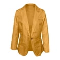 thumbnail image 4 of Pompotops Femmes Décontracté Mode Couleur Unie Manches Longues Veste Ajustée Complet Liquidation, 4 of 4