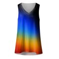 thumbnail image 4 of Cathalem Womens Basic T-Shirts Fashion T Shirts for Women Color Blocking Design Loose Basic Tee,Yellow XXL, 4 of 5