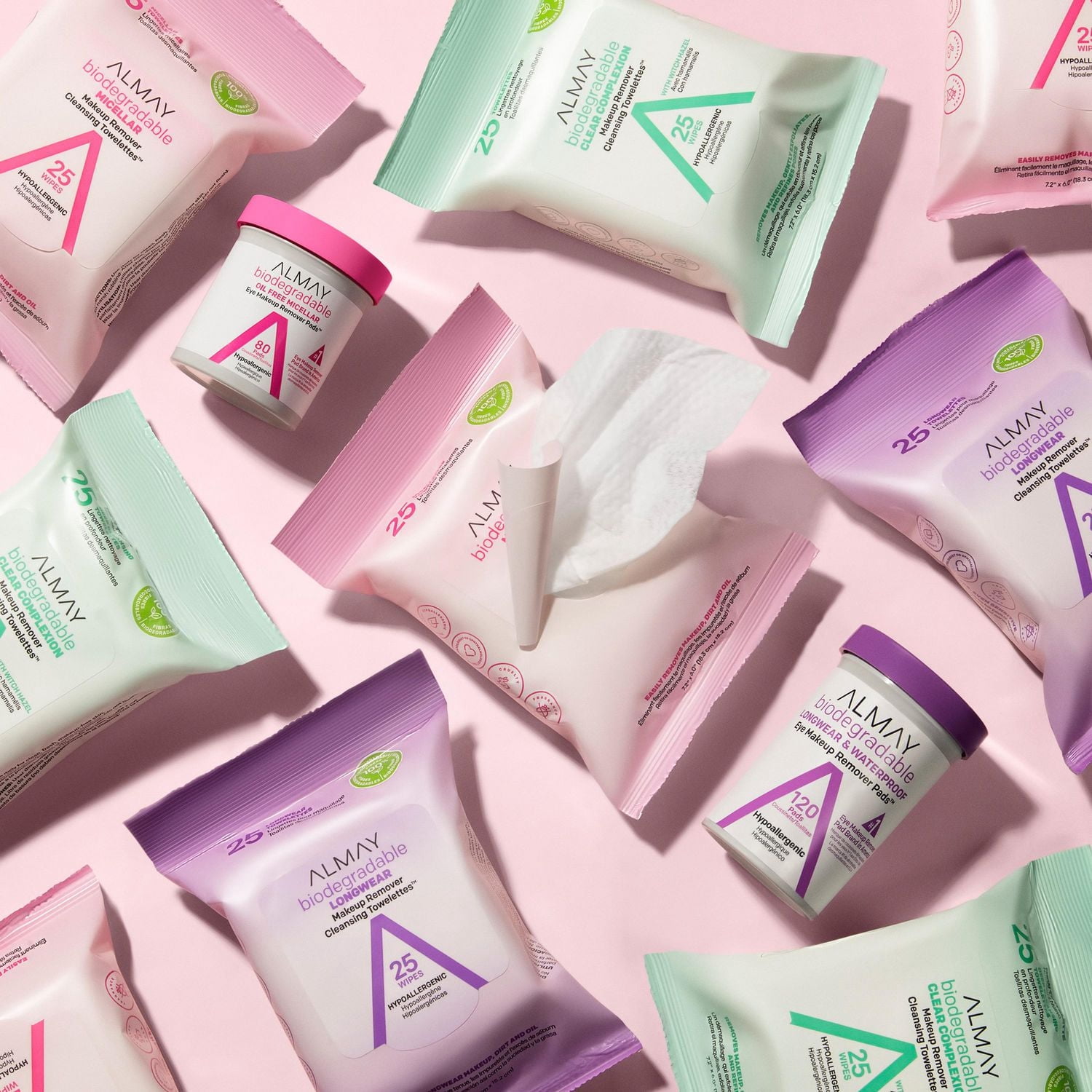 Almay Lingettes Micellaires Nettoyantes Démaquillantes Biodégradables
