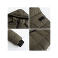 thumbnail image 2 of Innerwin Hooded Coats Solid Color Women Down Winter Long Sleeve Lightweight Puffer Jacket Olive Green L, 2 of 7