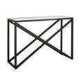thumbnail image 1 of Henn&Hart 42" Table Basse en Métal Bronze Noirci/verre, 1 of 9