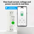 thumbnail image 3 of yeacher WiFi-Enabled Smart Circuit Breaker with Energy Monitoring, Leakage Protection, and Remote Control via Tuya App (White/Black), 3 of 6