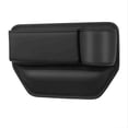 thumbnail image 1 of Black Car Passenger Side Seat Gap Storage Box Multifunctional Storage Pu Leather Organizer Black B #hj1W8, 1 of 7