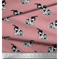 thumbnail image 3 of Soimoi Viscose Chiffon Fabric Basset Hound Dog Fabric Prints by Yard 42 Inch Wide, 3 of 3