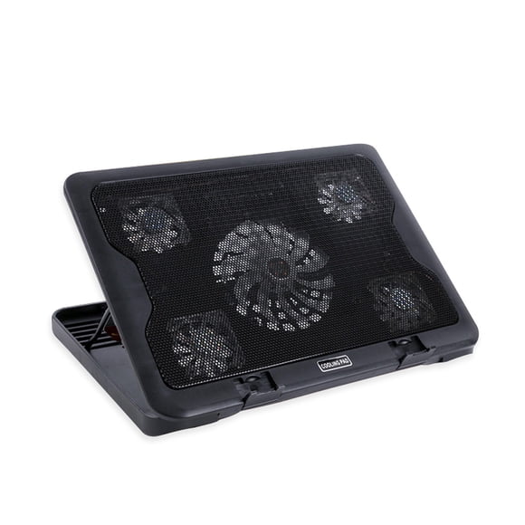 Amdohai Laptop Cooling Base 5 Silent LED Fans Radiator Notebook Computer Heat Sink