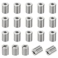 thumbnail image 1 of Unique Bargains Adaptateurs Filetage Manchon Réducteur Écrou 20pcs M12x1.75 Mâle à M6x1 Femelle Réparation Insert Écrou 15mm, 1 of 7