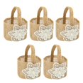 thumbnail image 2 of 5Pcs Halloween Party Candy Bag Wedding Flower Girl Baskets Candy Tote Bucket for Style D, 2 of 9
