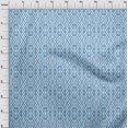 thumbnail image 4 of oneOone Polyester Lycra Medium Blue Fabric Ikat Sewing Craft Projects Fabric Prints By Yard 56 Inch Wide, 4 of 5