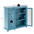 thumbnail image 3 of Costway Buffet Sideboard Table Kitchen Storage Cabinet w/ Drawers & Doors Blue, 3 of 10