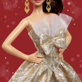 thumbnail image 3 of Fashion Doll Barbie Signature 2025 Holiday Light Brown Hair, 3 of 6