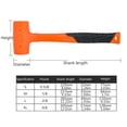 thumbnail image 3 of CHUANK 0.5-3LB Rubber Hammer Elastic Mallet Household Multifunctional Woodworking Tool, 3 of 15