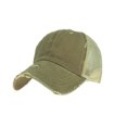 thumbnail image 1 of Decodeary Washed Cotton Mesh Denim Baseball Cap Unisex Breathable Mesh Adjustable Caps khaki 1Set, 1 of 6