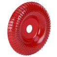 thumbnail image 4 of 105mm Ponçage Rouge Arc Disque Meulage Meule de Formage pour Outil Rotatif de Travail du Bois Meuleuse d'Angle, 4 of 14