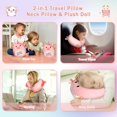 thumbnail image 2 of NUKBIL Kids Travel Pillow (Pink Cow), 2 of 7