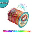 thumbnail image 2 of 300M/500M/1000M/1500M Braided Fishing Line 16 Strands PE Braid Multicolor Super Power Japan Multifilament Line for Crap Fishing 16strands300m Multi Mainline, 2 of 6