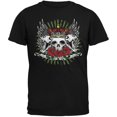 thumbnail image 1 of Skull & Roses Black Adult T-Shirt, 1 of 1