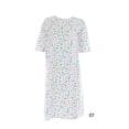 thumbnail image 1 of Women's Adaptive Flannel Backwrap Gown (Medium, Chick Butterflies & Flowers On a White Background - 07), 1 of 1