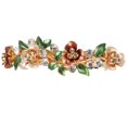 thumbnail image 1 of Barrette pour Femmes en Strass, Décor de Fleurs, Papillon, Barrette Française, 1 of 10