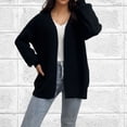 thumbnail image 2 of Timegard Cardigan Sweaters for Women Plus Size Open Front Jackets Loose Comfy Puff Long Sleeve Coat, 2 of 3