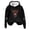 Black, variant on Aocisk Women's Western Cow Print Pullover Sweatshirt Long Sleeve Casual Top for Country Style Fashion Wear Dark Green L