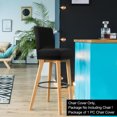 thumbnail image 2 of PiccoCasa Stretch Spandex Bar Stool Cover for Short Back Chair Black 1, 2 of 8
