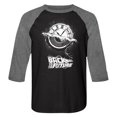 thumbnail image 1 of Back to the Future Roue du Temps T-Shirt de Baseball Raglan pour Adulte, 1 of 1