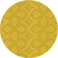 thumbnail image 1 of Ahgly Company Tapis Rond Lavable en Machine Intérieur Transitionnel Jaune, 4 Pieds Rond, 1 of 7