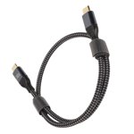 Câble de charge, PD3.1/E Mark Chip USB C À USB C Câble de recharge en nylon PD240W pour Comprimé 50cm