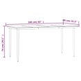thumbnail image 5 of vidaXL 5 Piece Garden Dining Set Black Steel and Textilene, 5 of 5