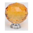 thumbnail image 4 of Poignée en Verre Cristal Poignée Sphérique pour Tiroir Poignée de Meuble à Trou Unique - Jaune - 40mm, 4 of 8