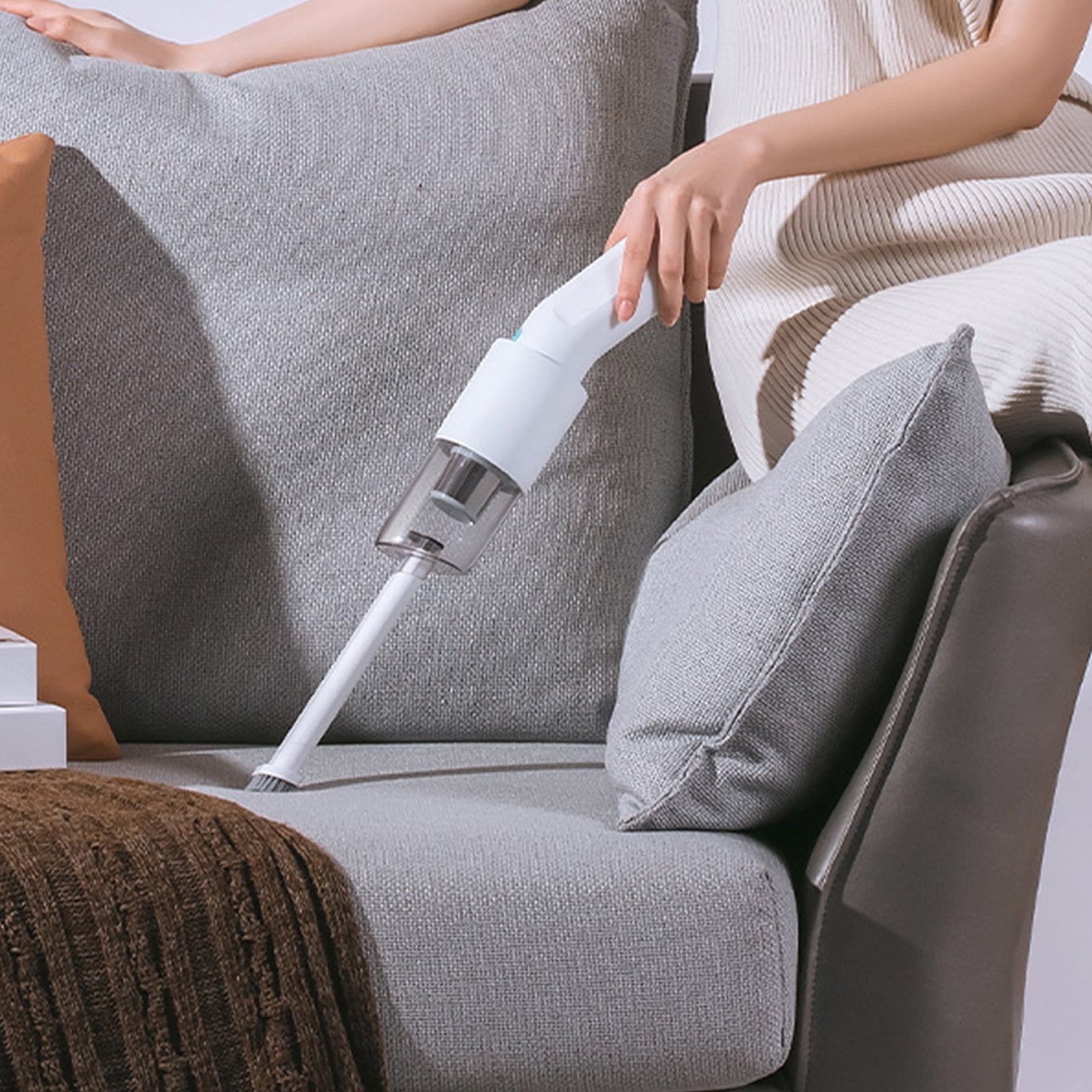TopLLC Home Appliances Handheld Car Vacuum Cleaner With Large Suction Power Wireless Car Vacuum Cleaner Super Portable Vacuum Cleaner Plastic Vacuum collector