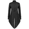 thumbnail image 3 of Styesk Jackets for Men Men Patchwork Turn-down Collar Long-sleeved Costume Cosplay Swallow-tailed Coat, 3 of 8