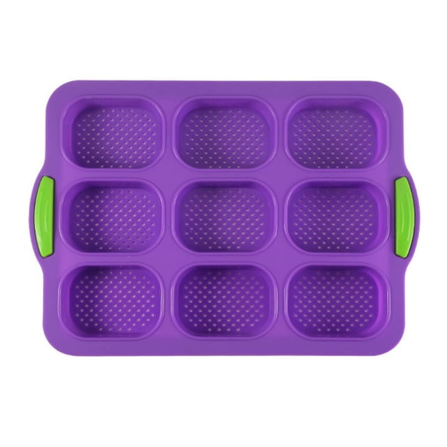 Leutsin 9 Oval Baguette Mold French DIY Small Bread Bakeware Mold Non-stick Baking Tools