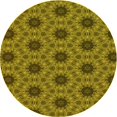 thumbnail image 1 of Ahgly Tapis d'Intérieur Lavable en Machine Carré Orange Or, 3 Pieds Carré, 1 of 7