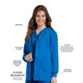 thumbnail image 2 of Landau Essentials Women's Classic Relaxed Fit 4 Pocket Crew Neck Scrub Jacket, 2 of 6