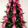thumbnail image 2 of Christmas Ribbon – 4Cm (20M Total Length) Wide * 20M Long, 2 Inch Wide Satin Ribbon Perfect for Wedding Handmade Bows Craft Fabric Ribbon for Wrapping Bouquets Wedding Decoration（66Ft ）, Ribbon X1, 2 of 9