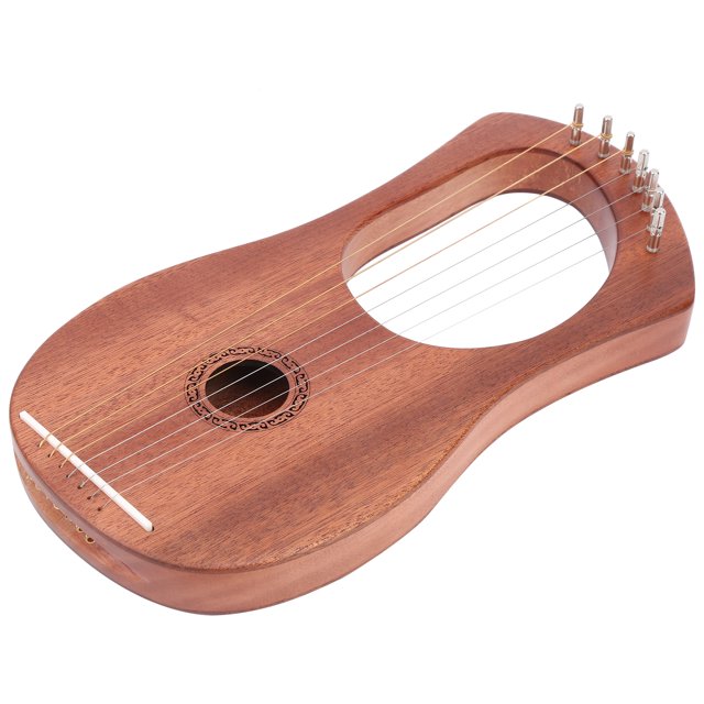 Turning Wrench String Harp, 7 String Lyre Harp, Rosewood For Friends Children