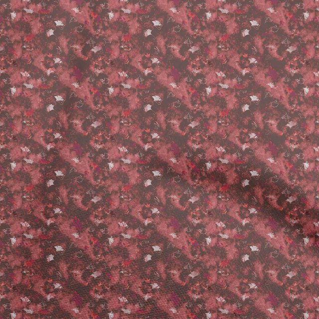 oneOone Rayon Red Fabric Asian Tie & Dye Craft Projects Decor Fabric Printed By The Yard 56 Inch Wide