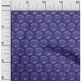 thumbnail image 2 of oneOone Velvet Medium Blue Fabric Kalamkari Craft Projects Decor Fabric Printed By The Yard 58 Inch Wide, 2 of 5