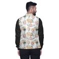 thumbnail image 3 of Atasi Floral Printed Wedding Jackets For Men Nehru Jacket Waist Coat For Festive Season-XX-Large, 3 of 6