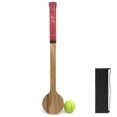thumbnail image 1 of Raquette d'Entraînement de Tennis en Bois Rouge Générique avec Balle et Sac de Rangement, Couleurs et Quantités de Poignées en Option, 1 of 6