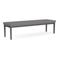 thumbnail image 1 of Lenox Steel Reception Waiting 3-Seat Bench / Charcoal Steel / Light Gray, 1 of 5