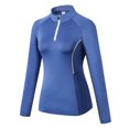 thumbnail image 1 of T-Shirts à Manches Longues à Fermeture Éclair pour Femmes Yoga Course Quart de Zip Pull-Over Exercice T-Shirts Rouge s, 1 of 4