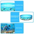 thumbnail image 2 of Piscine Portable Sans Gonflage en Plastique Dur Piscine Pliable Piscine Familiale Piscine Ronde pour, 2 of 5