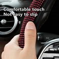 thumbnail image 4 of Chmadoxn Summer Steering Wheel Cover, Rhinestone Steering Wheel Cover With Crystal Diamond For Women, Sparkling Car Wheel Protector Universal Fit 14-15 Inches Steering Wheel Covers, 4 of 7