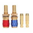 thumbnail image 1 of Water Cooled Gas Adapter Hose Fitting, Portable Quick Water Cooled Gas Adapter Quick Connection Abrasion Resistance  For PTA For MIG, 1 of 7